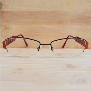 Charmant Nodoka Eyeglasses Rectangular Half Frame ND10182 BK 52 17 140